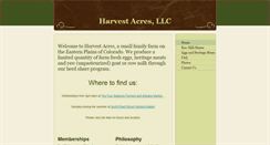 Desktop Screenshot of harvestacresco.com